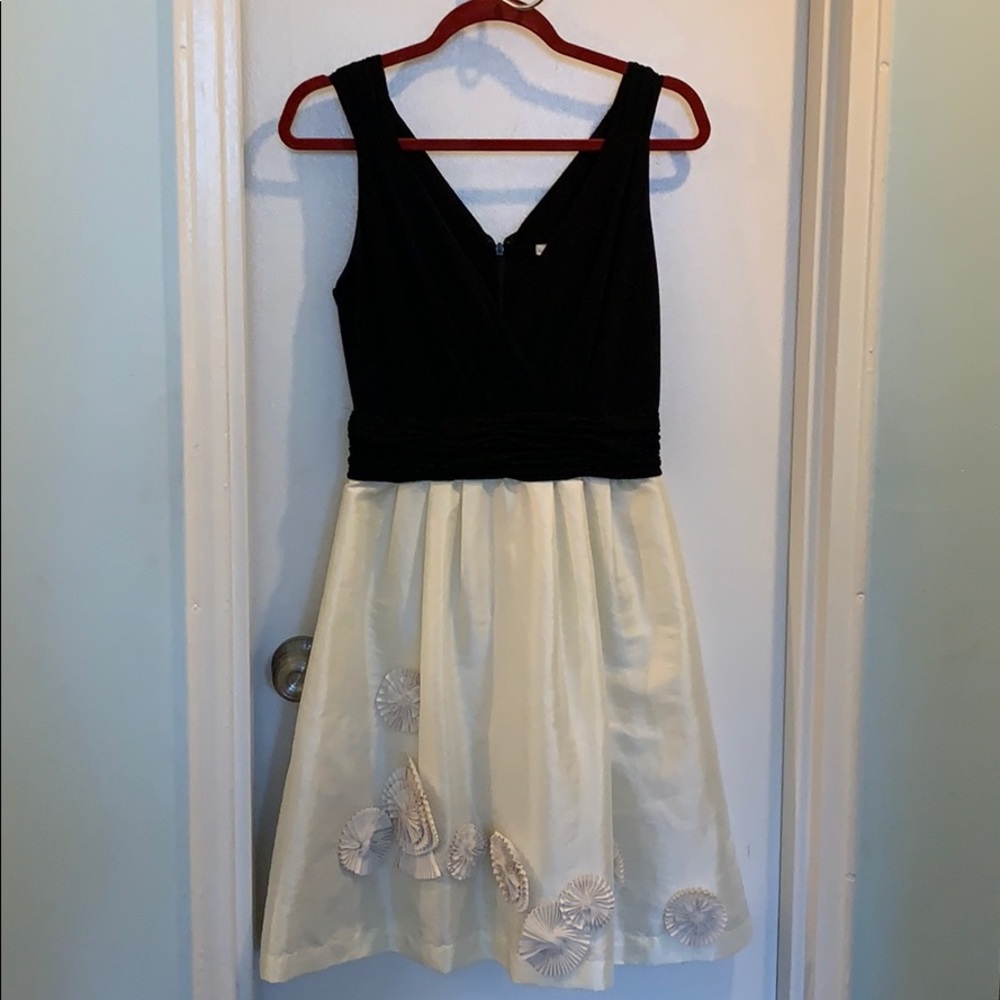 Max and Cleo black and white formal dress